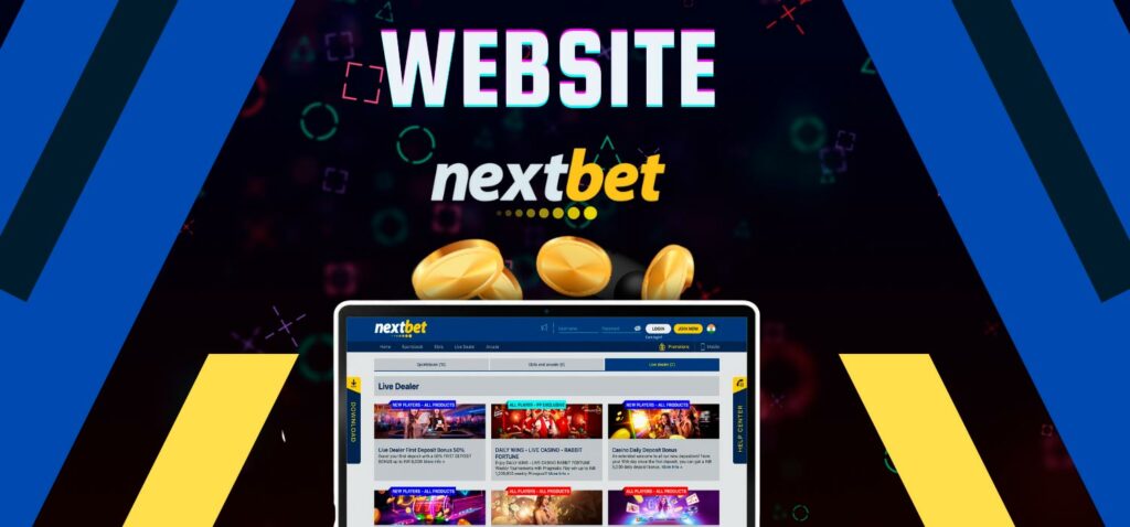 The official website of the Nextbet India betting company